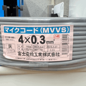 マイクコード（MVVS）　4×0.3㎟　シールド電線
